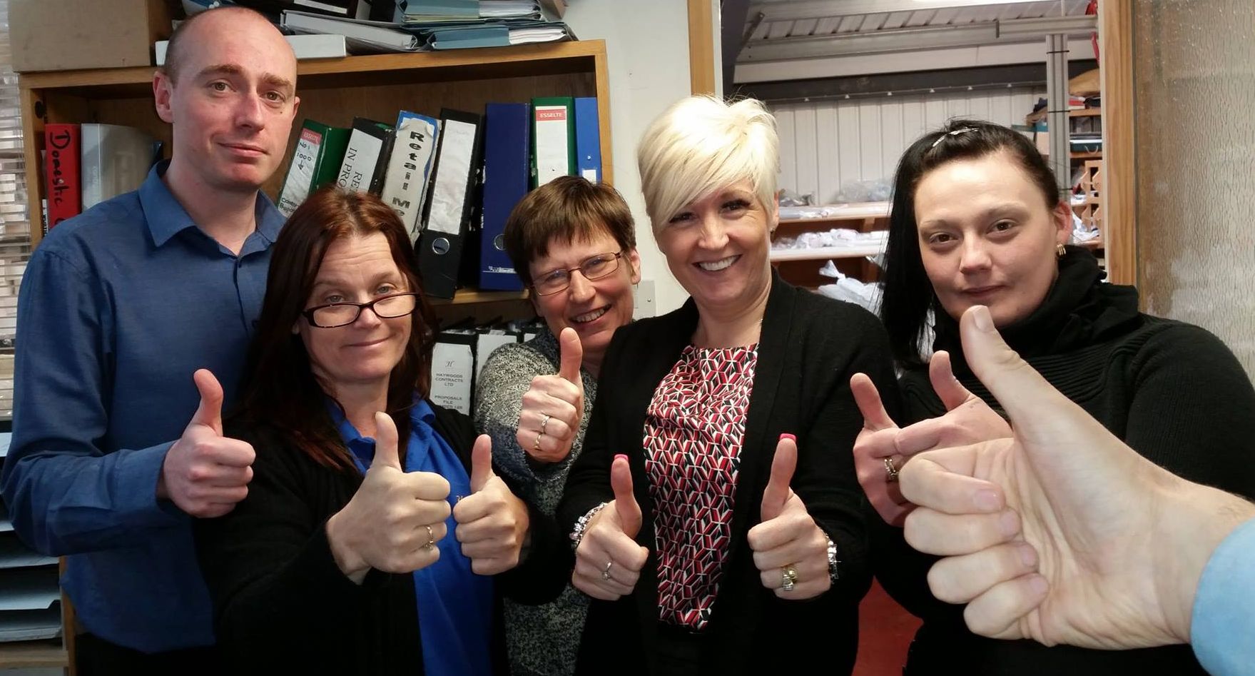 Haywoods Team Put Their Thumbs Up For Stephen